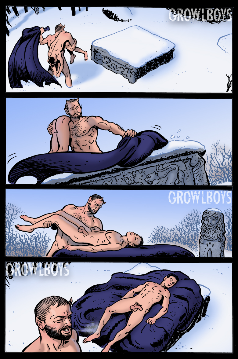 Cartoon Dick Ejaculating - ALTAR OF PROMETHEUS | GROWLBOYS Gay Transformation Porn