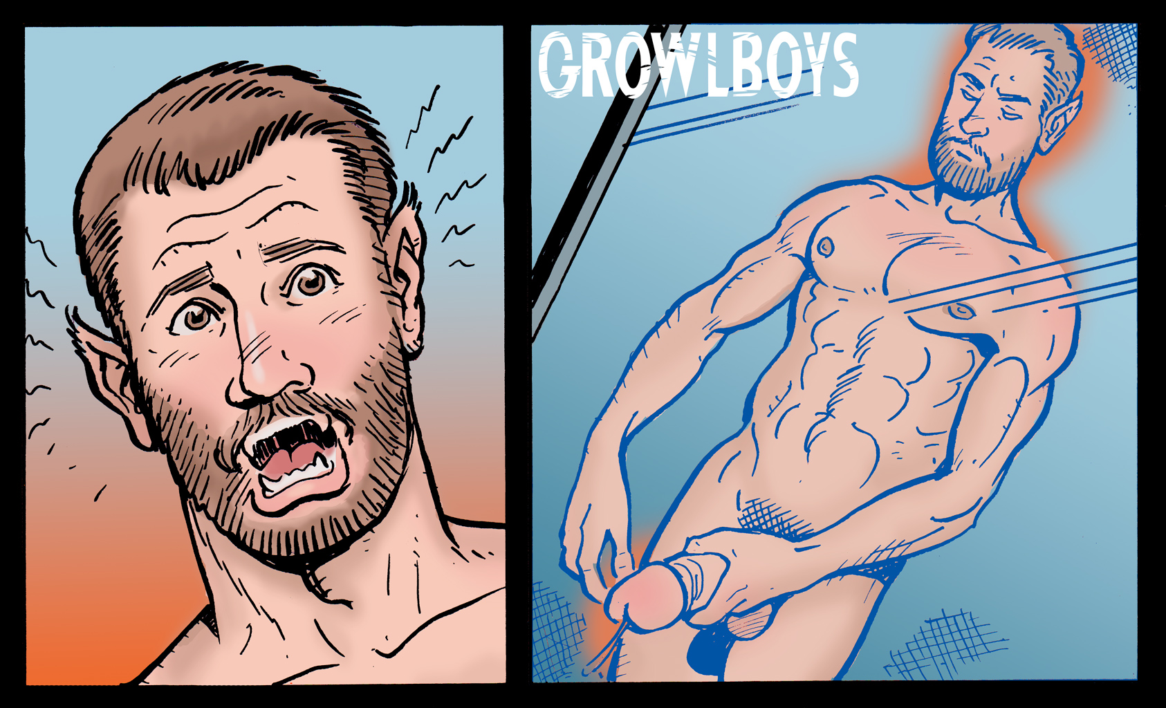 H.A.R.P.E. | GROWLBOYS Gay Transformation Porn